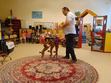 Duo Eden-cirkusové vystoupení s pudlíky a plazi