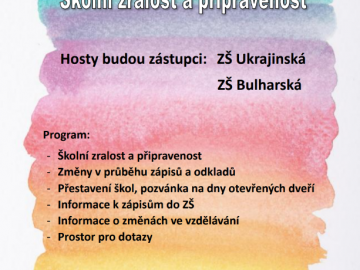 Beseda o školní zralosti 25.11.2025