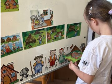 Ukázka první třídy v&nbsp;Montessori třídě na ZŠ Ukrajinská